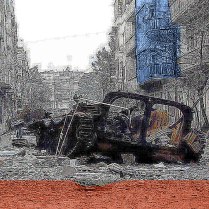 Artist: Lloyd Knowles Title: Tyranny homage to Homs series 1